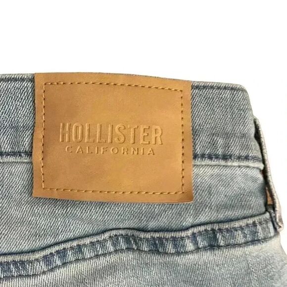 HOLLISTER Slim Straight Slim Classic Light Blue Denim Men Size W33 L30 #1015 - Picture 4 of 16